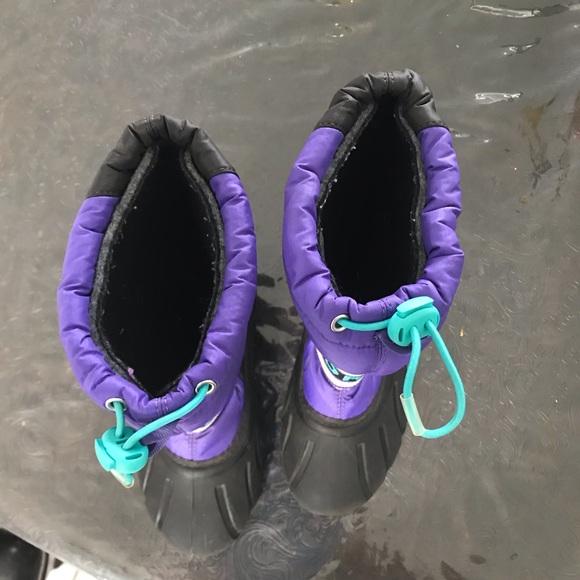 Sorel Youth Cub Snow Boot Purple Arrow/Shark - Picture 6 of 8
